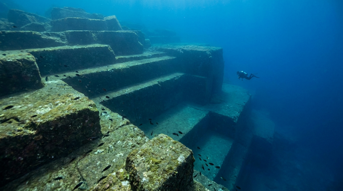yonaguni monument mystery - The Yonaguni Monument: Sunken City or Natural Rock Formation